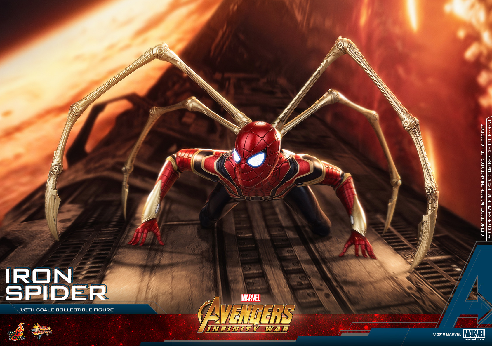 iron spider infinity war hot toys
