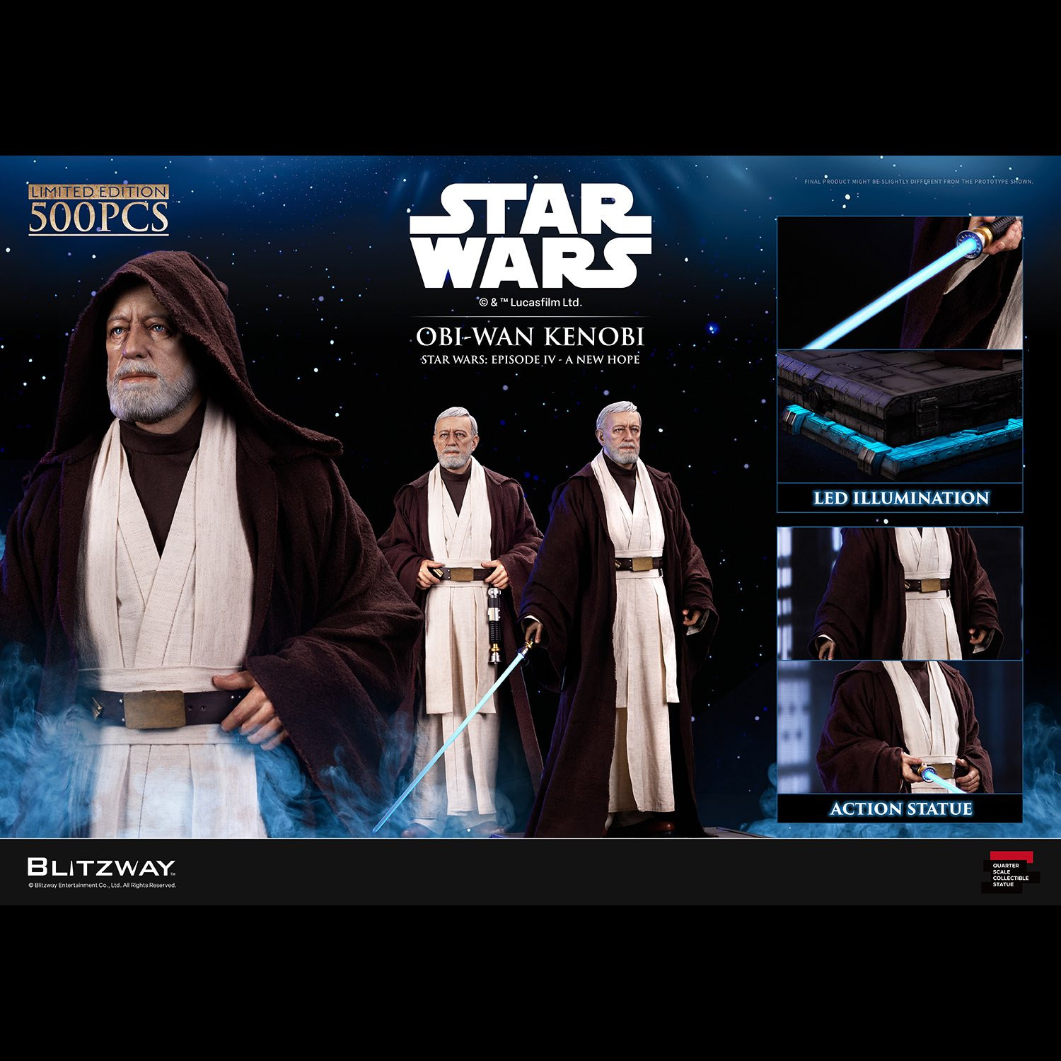 Blitzway : Superb Scale Statue : Obi-Wan Kenobi Episode IV 
