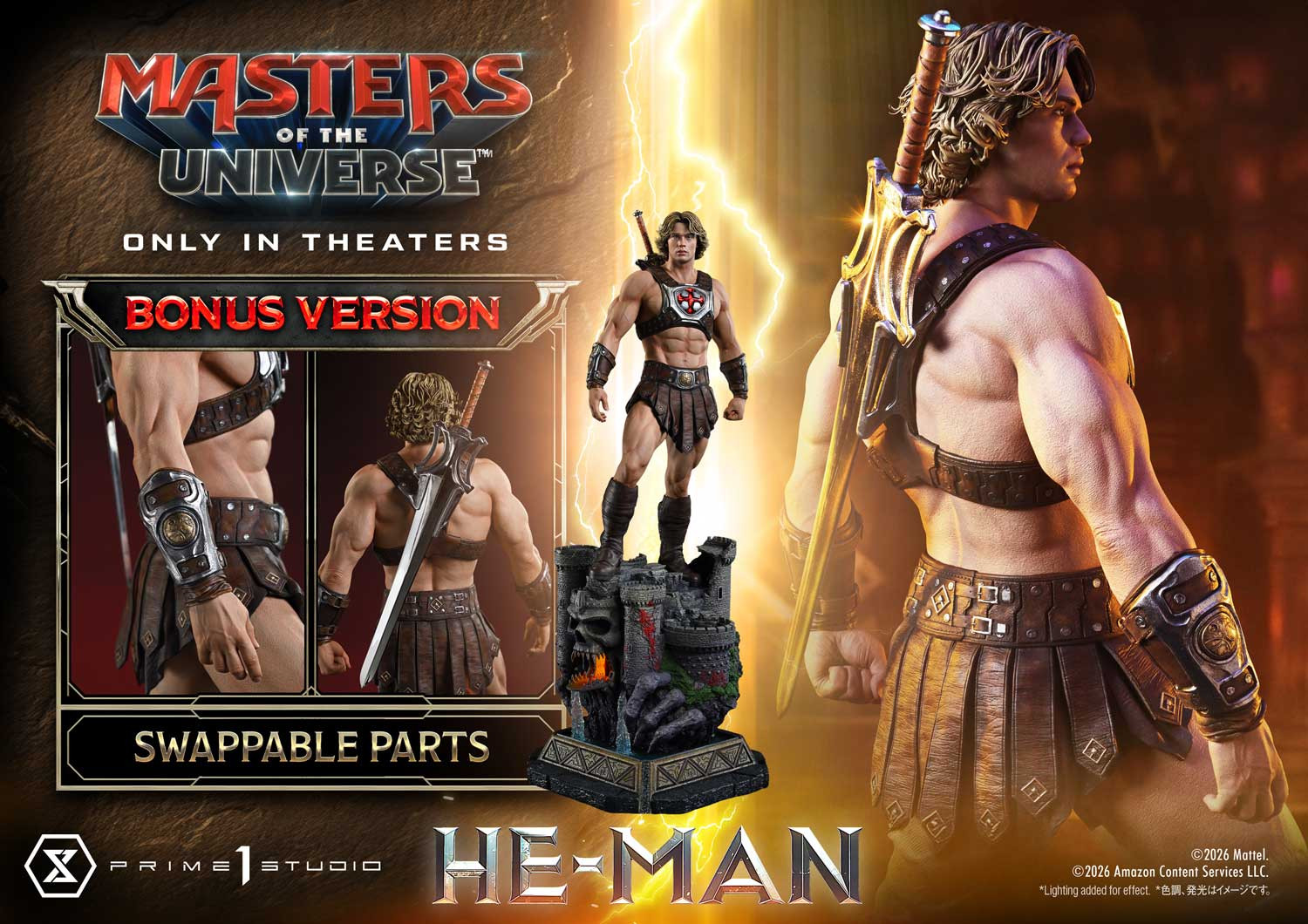 P1 REMMOU-02DXS Real Elite Masterline Masters of the Universe (2026 Film) He-Man DX Bonus Version 