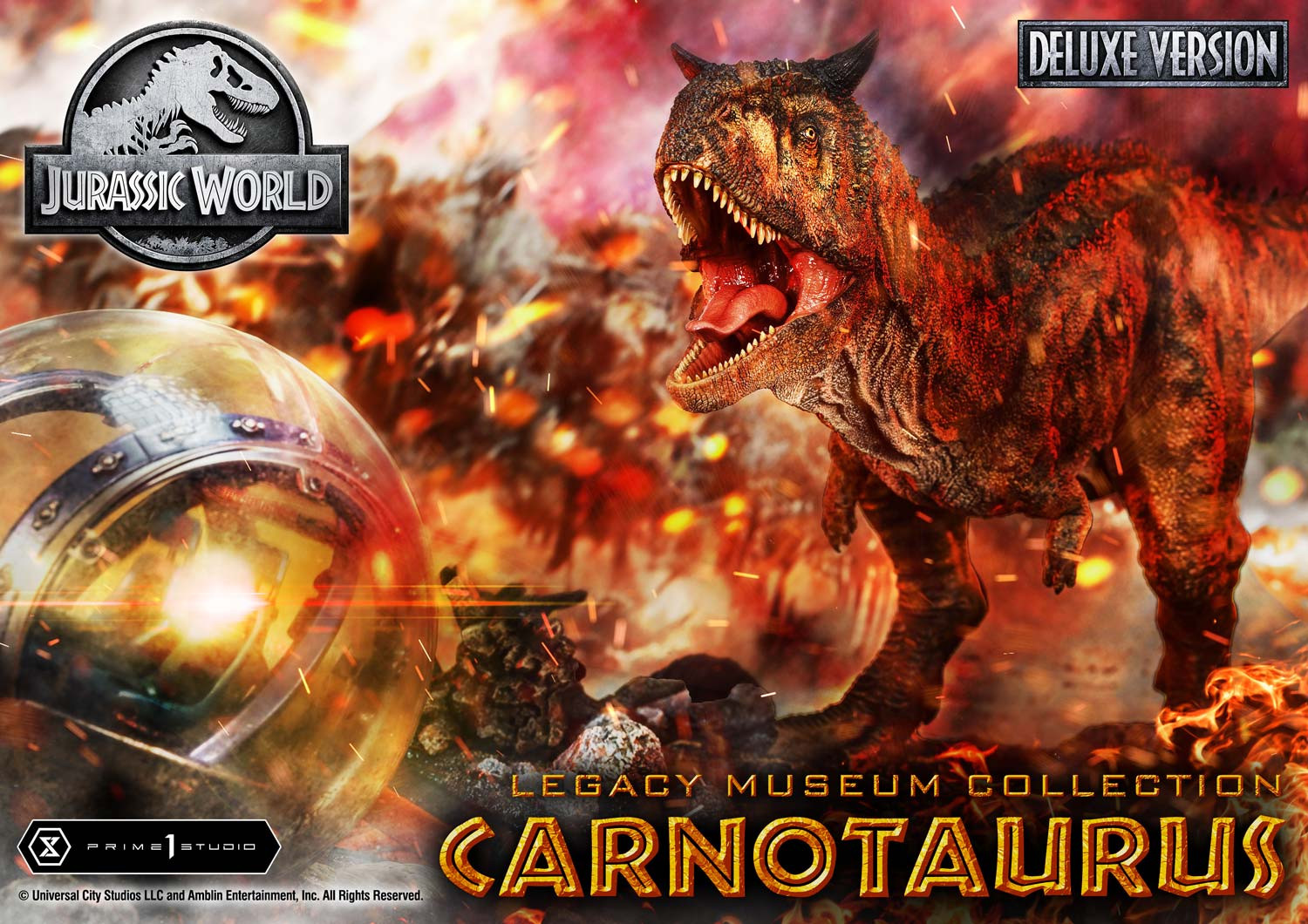 P1 LMCJWF-10DX Legacy Museum Collection Jurassic World: Fallen Kingdom (Film) Carnotaurus 1/15 scale Deluxe 
