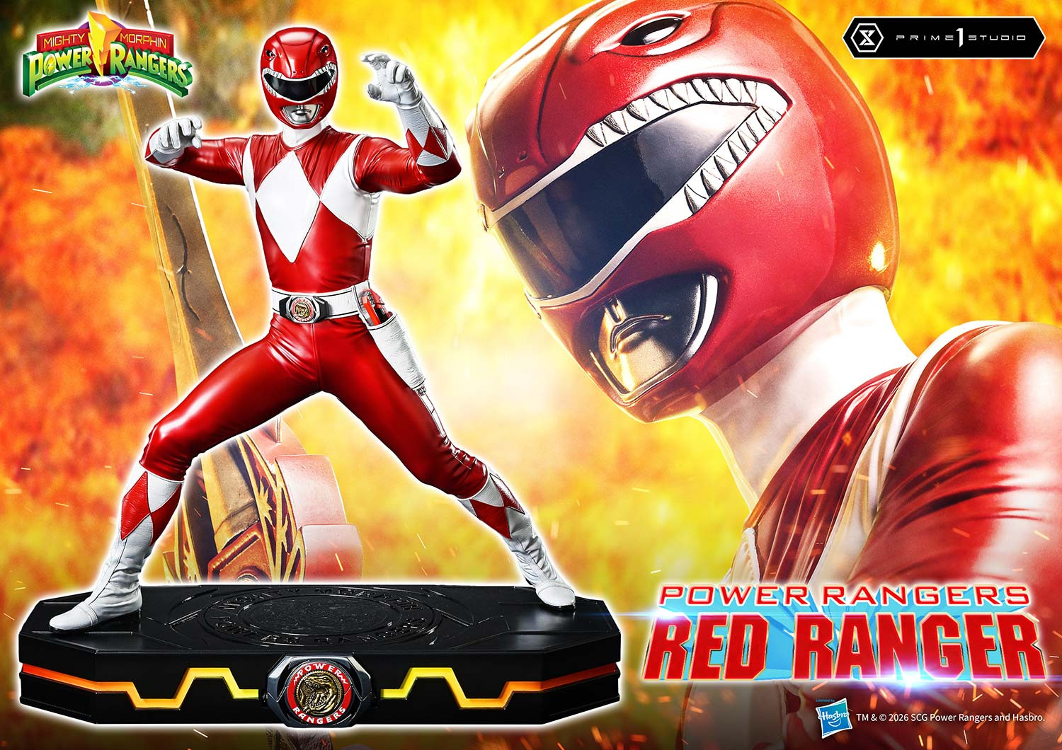 P1 PMPWR-02 Premium Masterline Mighty Morphin Power Rangers Power Rangers Red Ranger