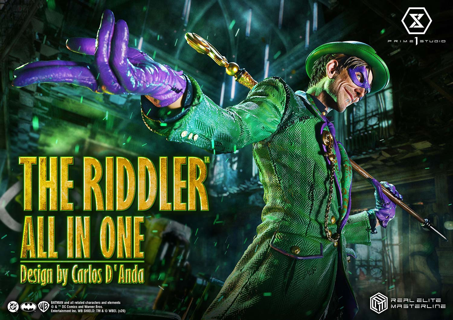 P1 REMDC-04 Real Elite Masterline Batman (Comics) The Riddler All In One (Design by Carlos D'Anda)