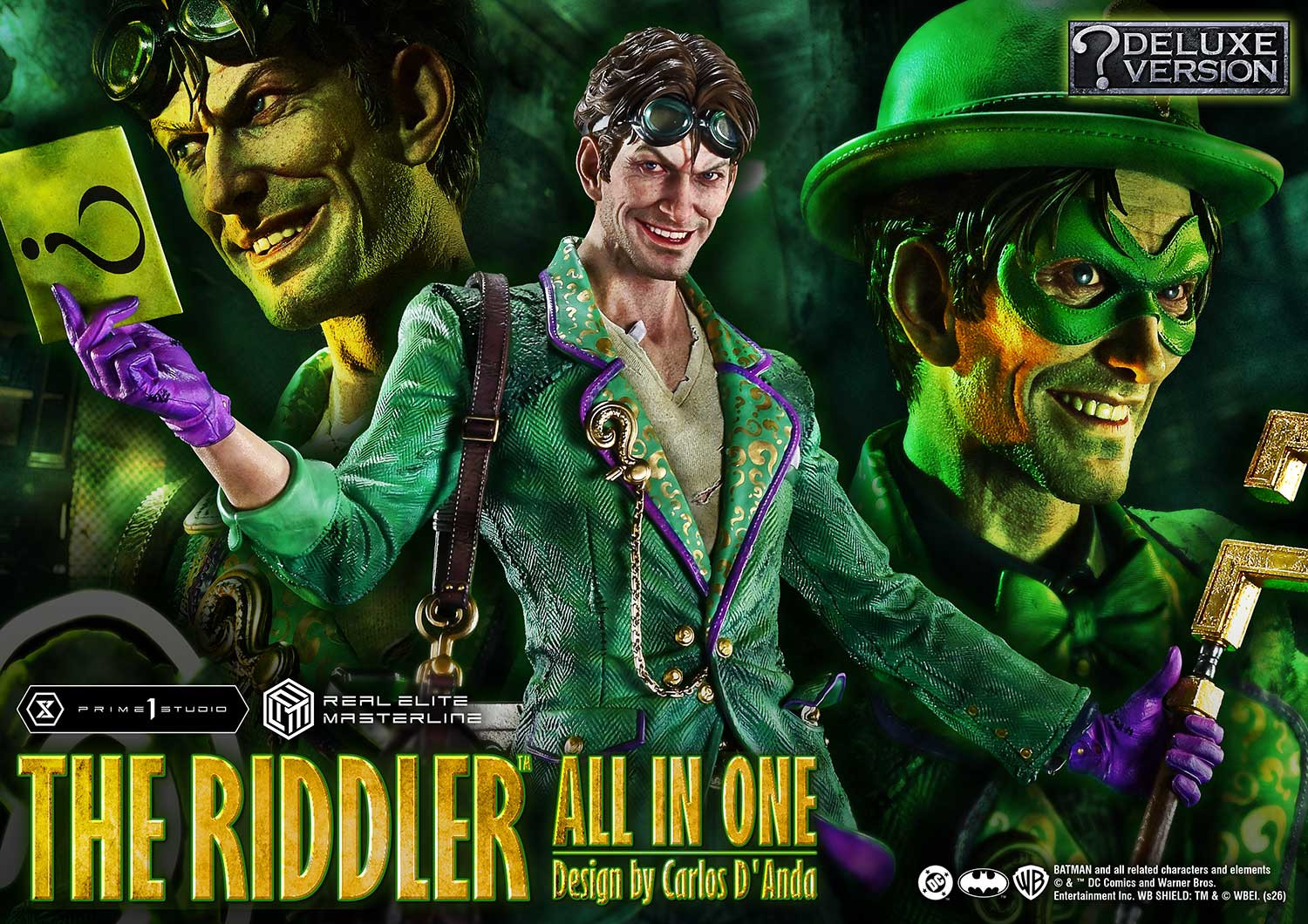 P1 REMDC-04DXS Real Elite Masterline Batman (Comics) The Riddler All In One (Design by Carlos D'Anda) DX Bonus Version