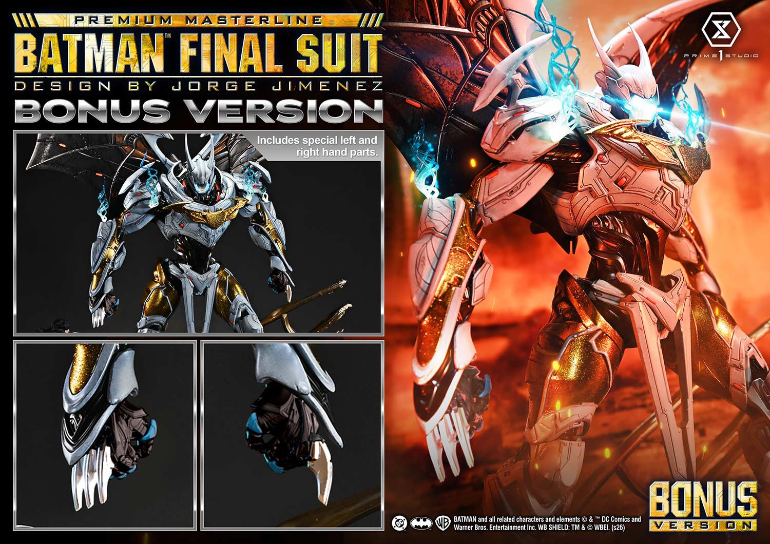 P1 PMDCJLC-01S Premium Masterline Justice League (Comics) Batman Final Suit (Design by Jorge Jimenez) Bonus Version