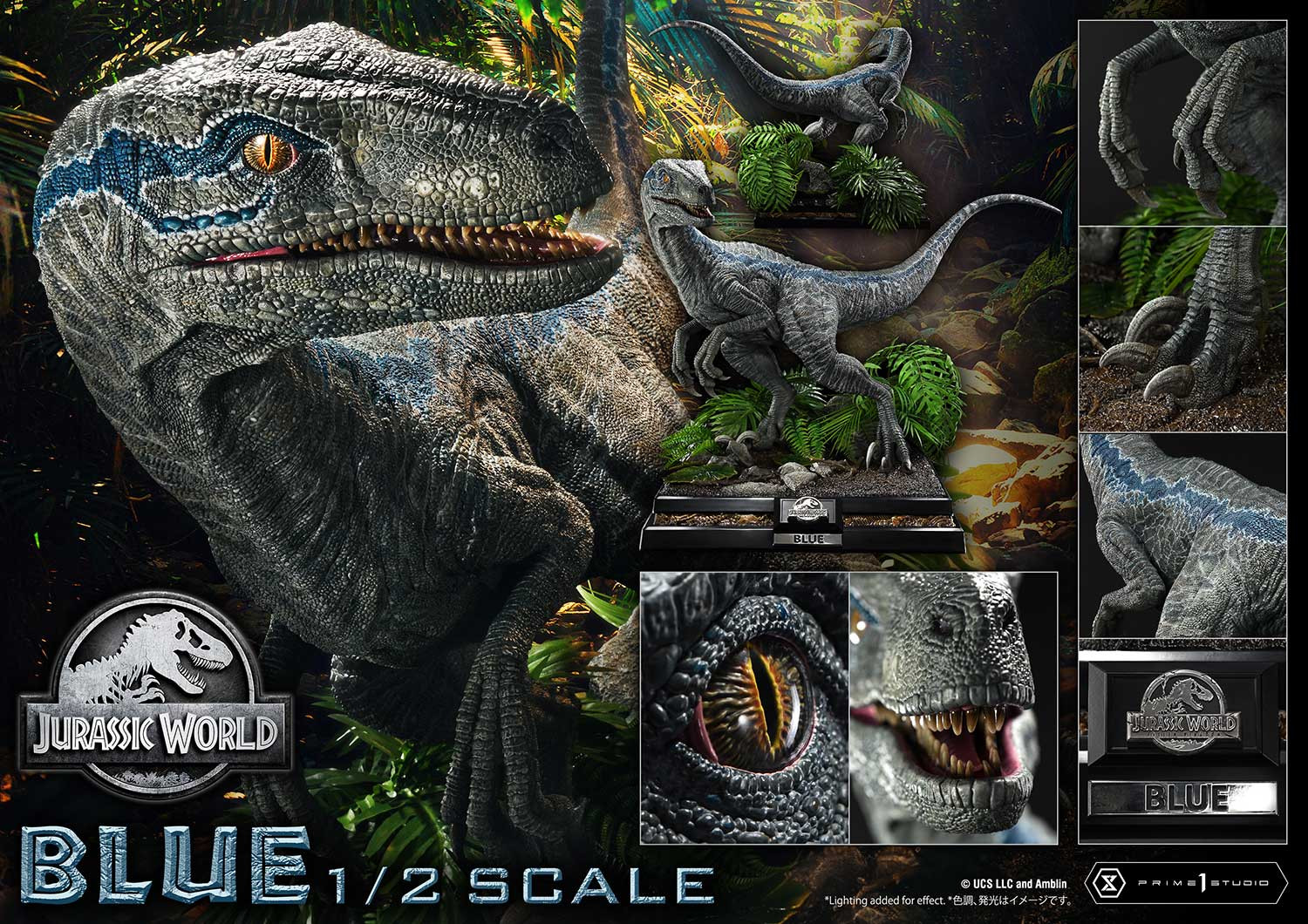 P1 LMCJWF-07 Legacy Museum Collection Jurassic World: Fallen Kingdom (Film) Blue 1/2 Scale 