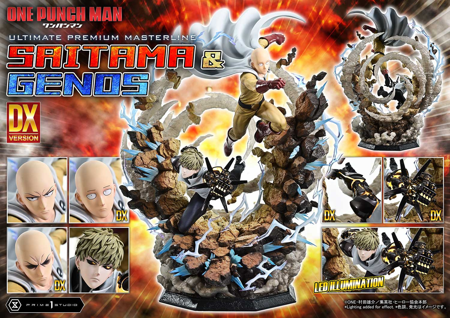 P1 UPMOPM-01DX Ultimate Premium Masterline One-Punch Man Saitama & Genos Deluxe Version