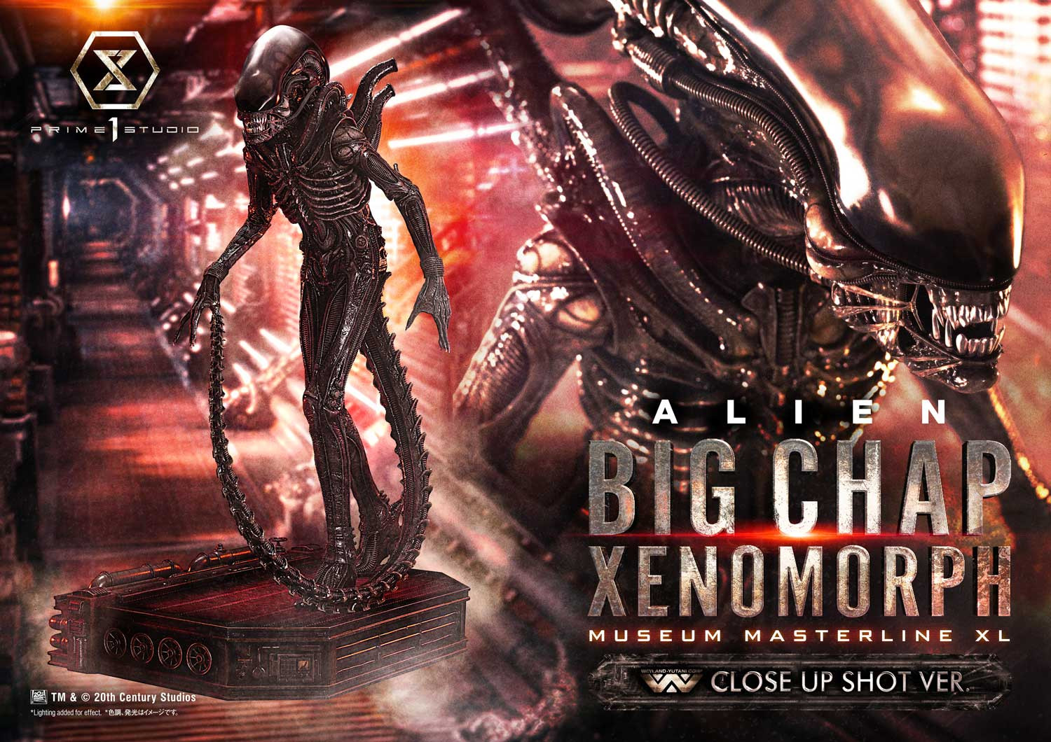  P1 MMXLAL-03 Museum Masterline XL Alien (Film) Big Chap Xenomorph Close Up Shot Ver. 
