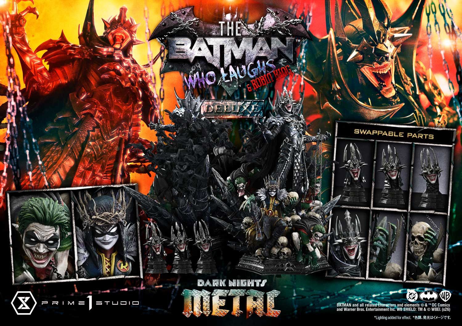 P1 MMDCMT-15DX Museum Masterline Dark Nights: Death Metal The Batman Who Laughs & Robin King Deluxe Version