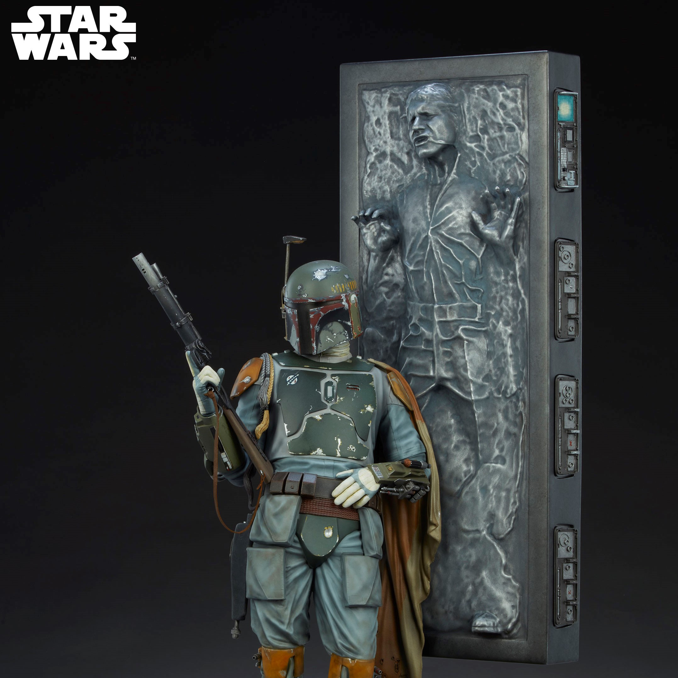 SC Boba Fett and Han Solo in Carbonite PF