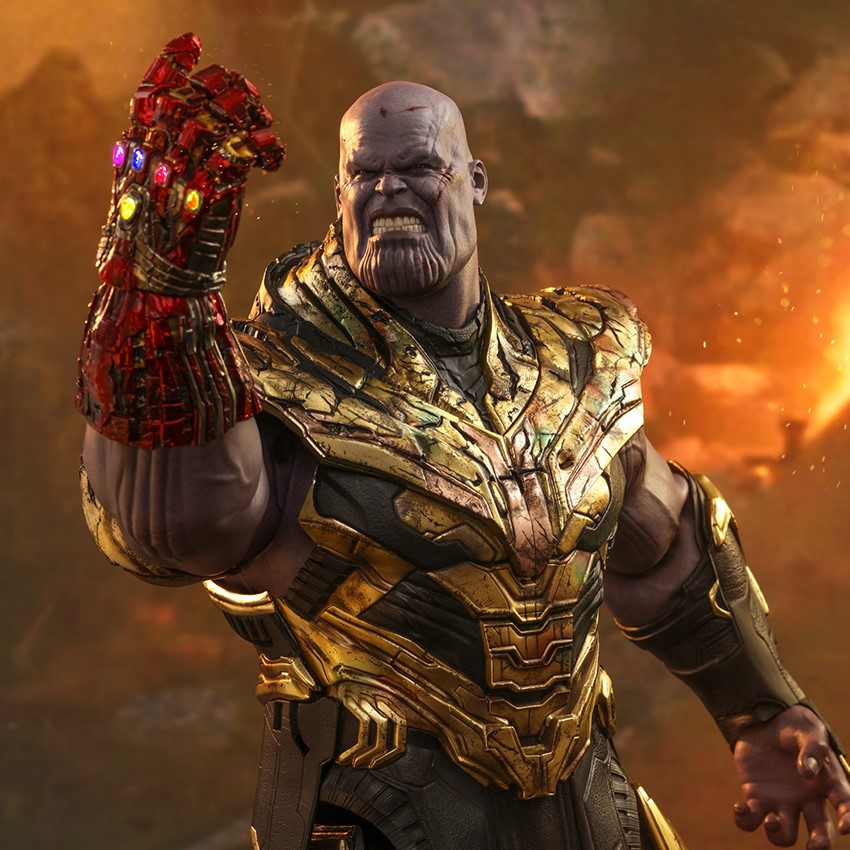hot toys thanos battle damaged