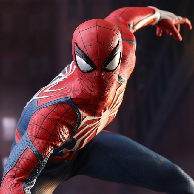 advanced suit spiderman figure