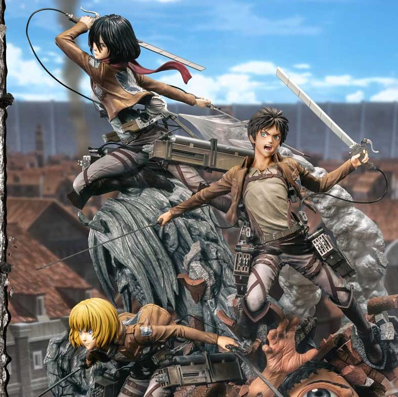 P1 UPMAOT-01 Attack On Titan Eren, Mikasa & Armin