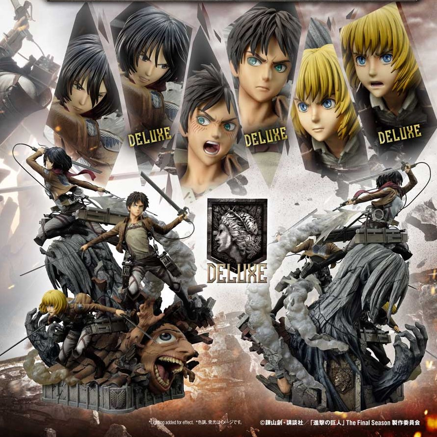 P1 UPMAOT-01DX Attack On Titan Eren, Mikasa & Armin DX