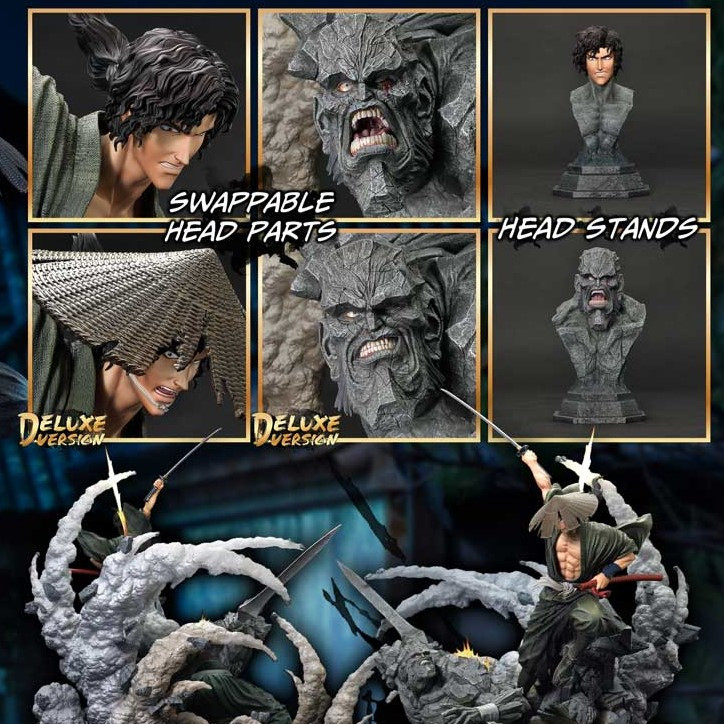 P1 UPMNS-01DX Masterline Ninja Scroll Jubei Versus Tessai DX