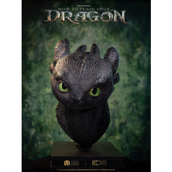 ECC : 19010 How To Train Dargon - Toothless Life Size Bust 