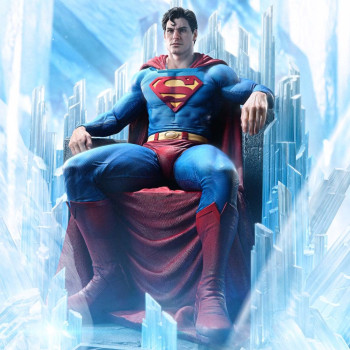 P1 TLCDC-08 Superman Fortress of Solitude on Throne by Dell’Otto