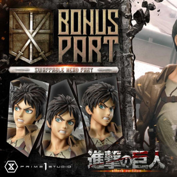 P1 UPMAOT-01DXS Attack On Titan Eren, Mikasa & Armin DX Bonus