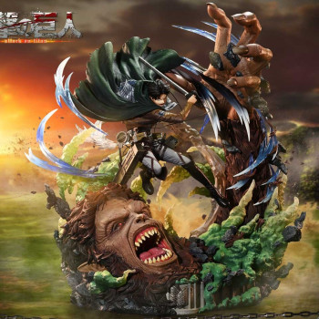 P1 UPMAOT-02 Attack On Titan Levi versus Beast Titan