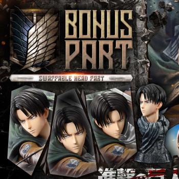 P1 UPMAOT-02S Attack On Titan Levi versus Beast Titan Bonus