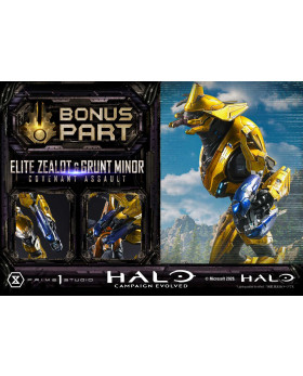 P1 Ultimate Premium Masterline Halo: Campaign Evolved Elite Zealot & Grunt Minor: Covenant Assault Bonus Version