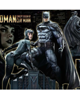 P1 UPMDC-13 Batman & Catwoman by CLAY MANN