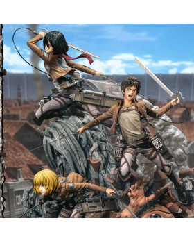 P1 UPMAOT-01 Attack On Titan Eren, Mikasa & Armin
